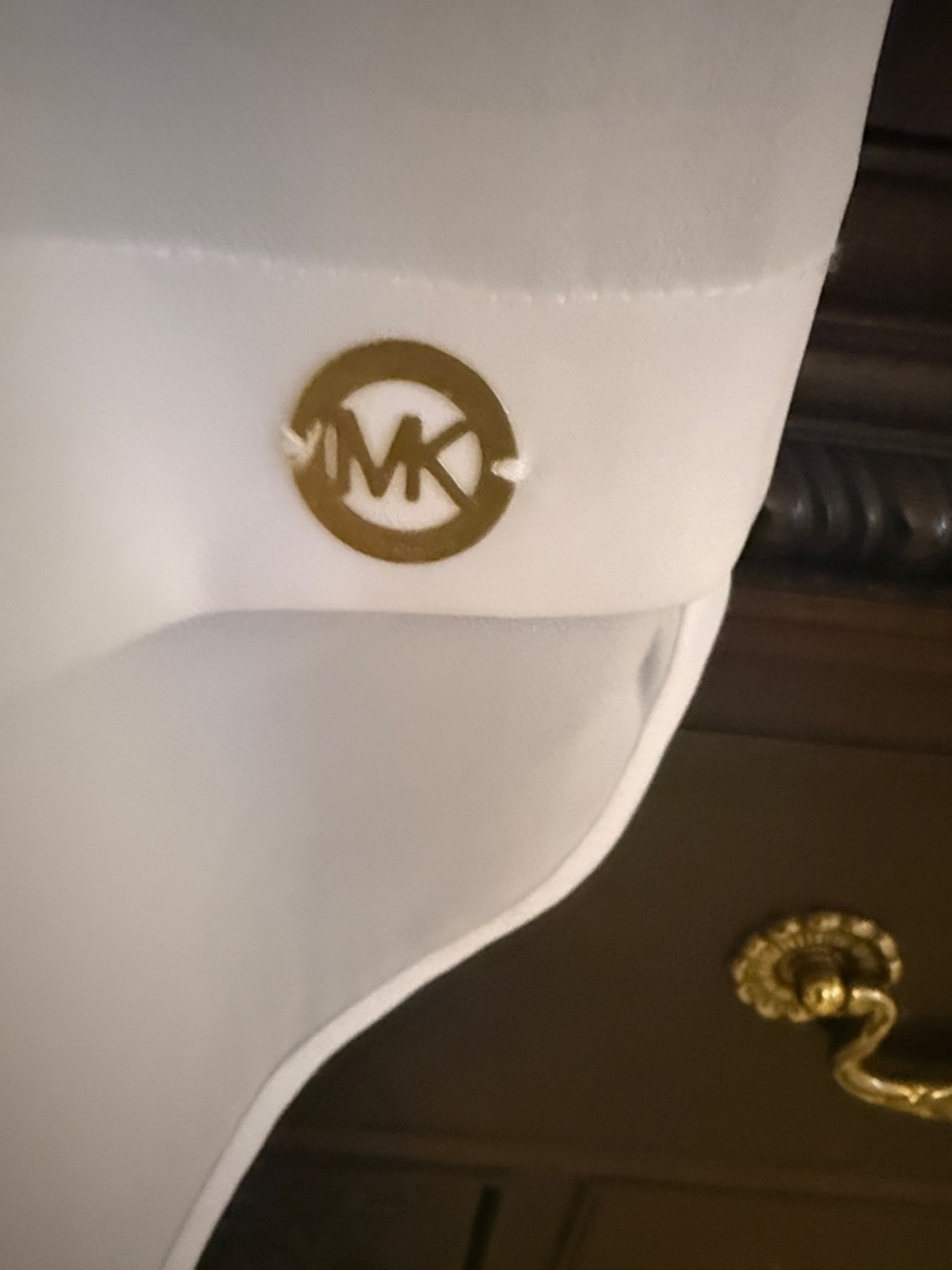 Michael Kors off White Layered Chiffon Hem Tank - Picture 3 of 4